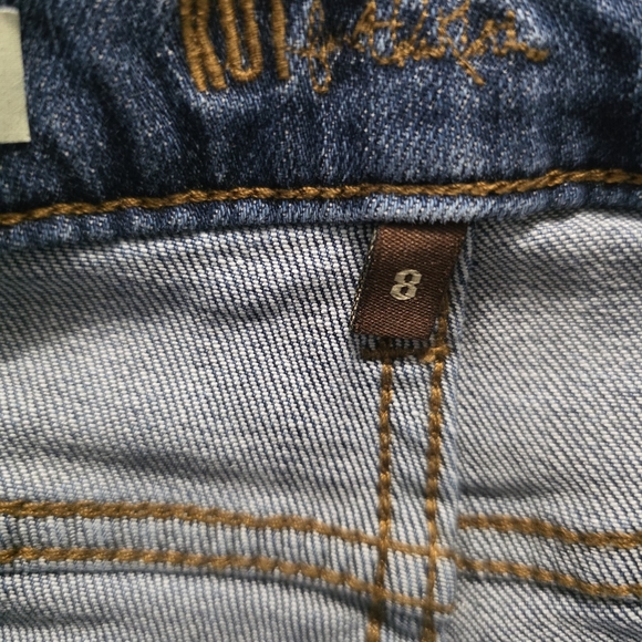 Kut From The Kloth Boyfriend Cuffed Jean Short Size 8 - Picture 6 of 6